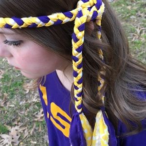 MollyBobBraids Handmade Braided Headband 💜💛💜